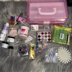 💅 Complete Acrylic Nail Art Kit with Storage Case 💅